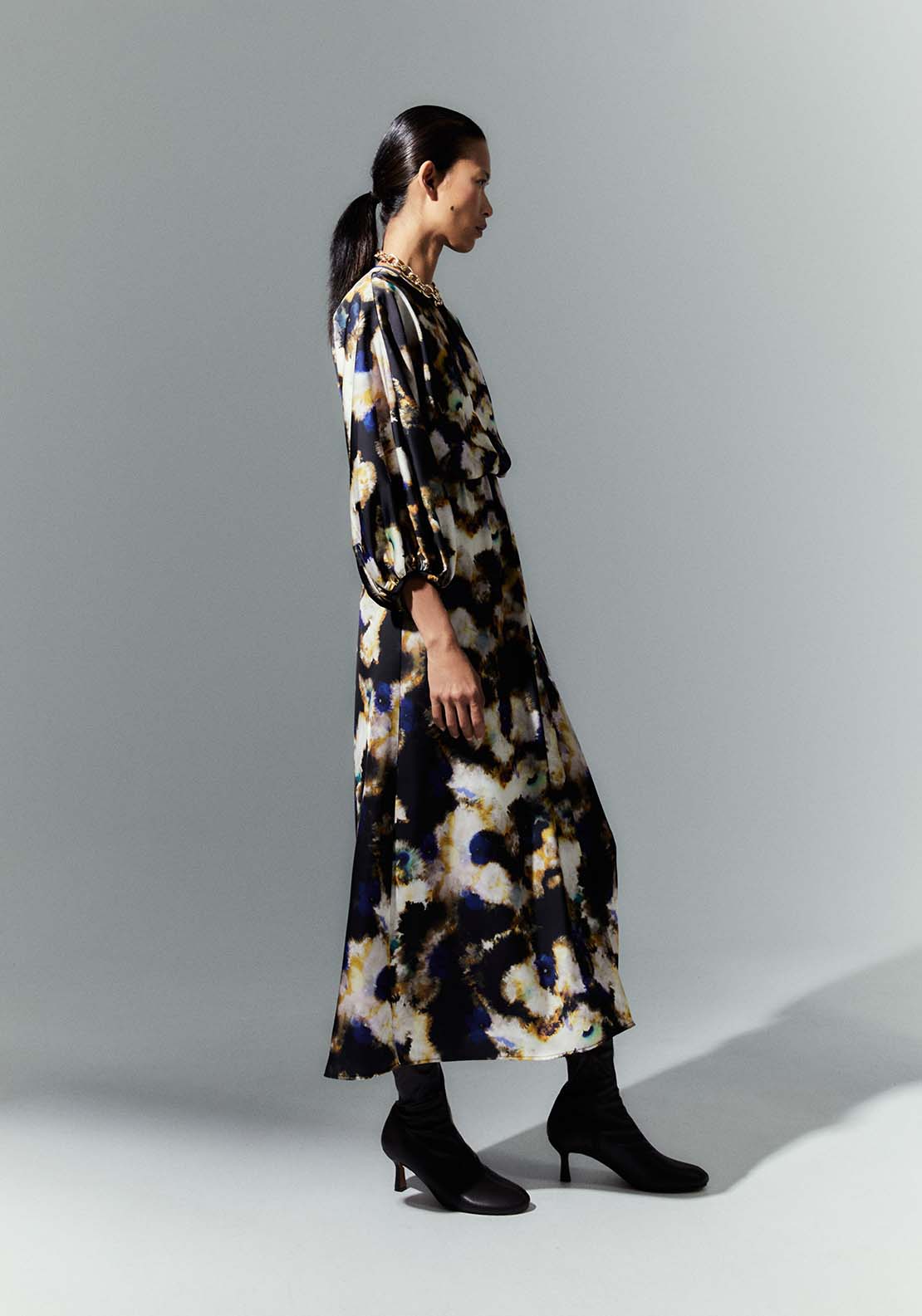 Long Sleeve Dress - Blue