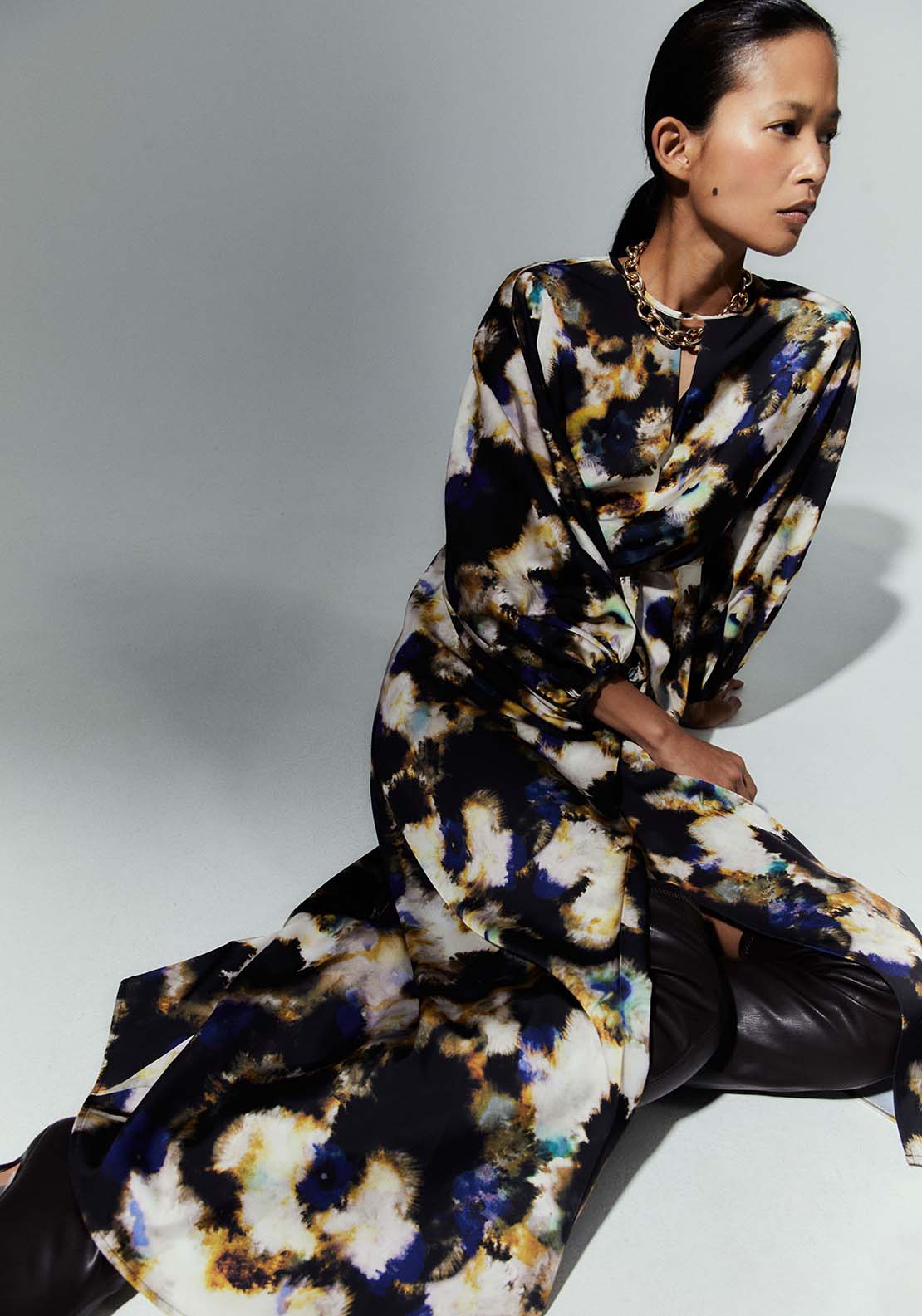 Long Sleeve Dress - Blue