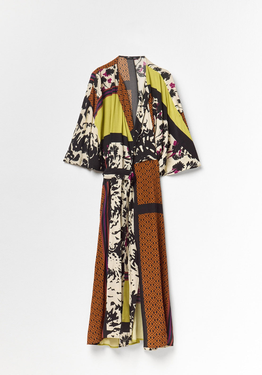 Printed Scarf Dress - Green
