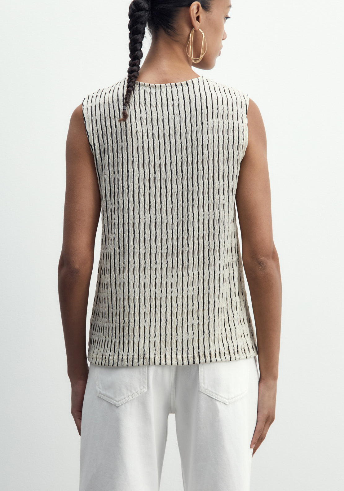Sfera Structured Top - Print Blanc 5 Shaws Department Stores