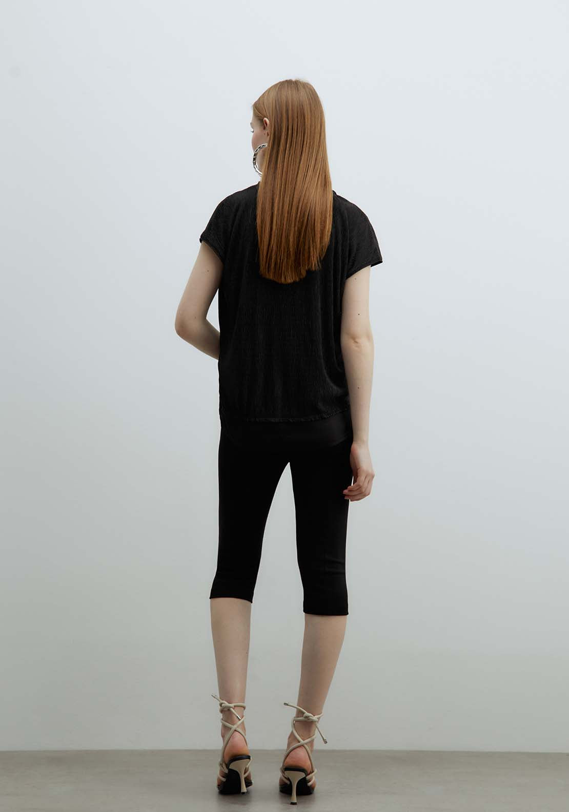 Sfera Shiny Top - Black 2 Shaws Department Stores