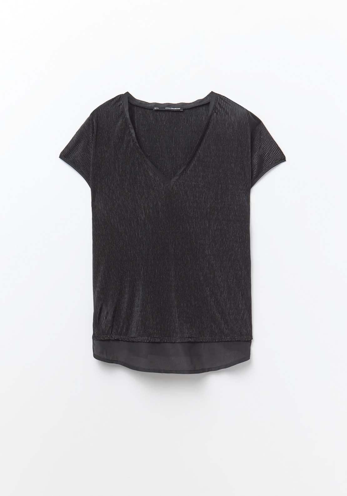 Sfera Shiny Top - Black 6 Shaws Department Stores