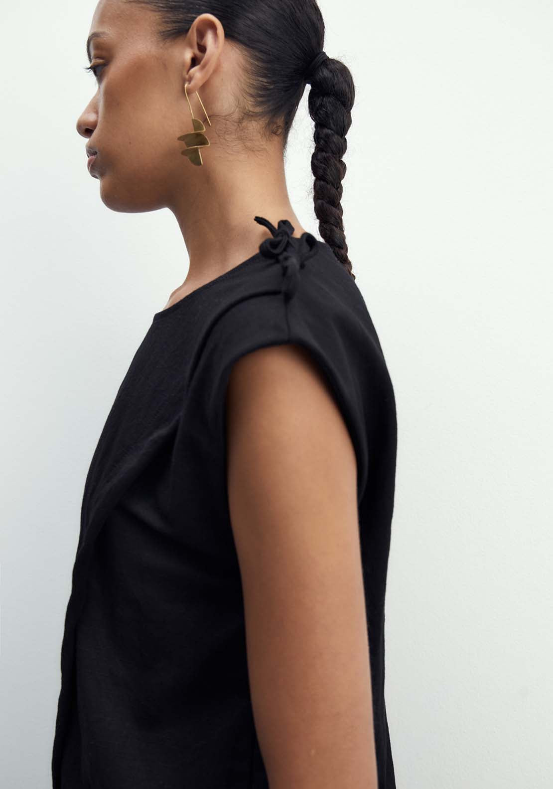 Sfera Asymmetrical Top - Black 4 Shaws Department Stores