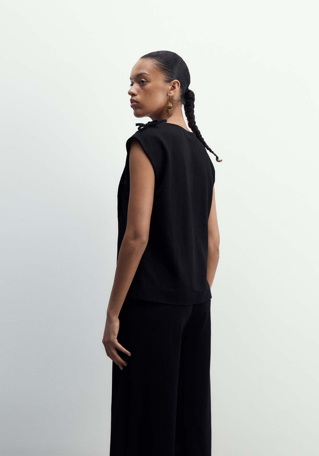 Sfera Asymmetrical Top - Black 2 Shaws Department Stores