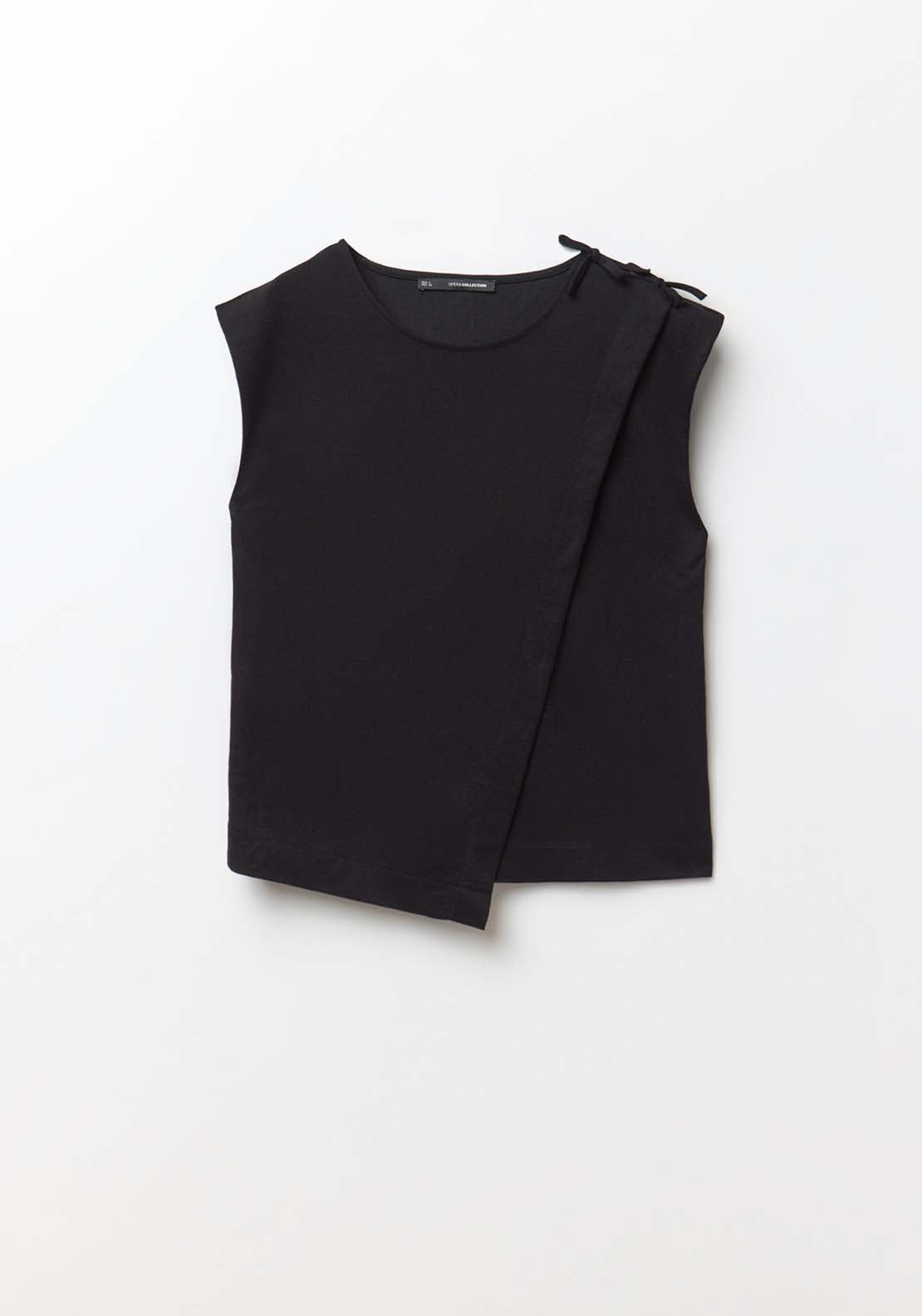 Sfera Asymmetrical Top - Black 6 Shaws Department Stores