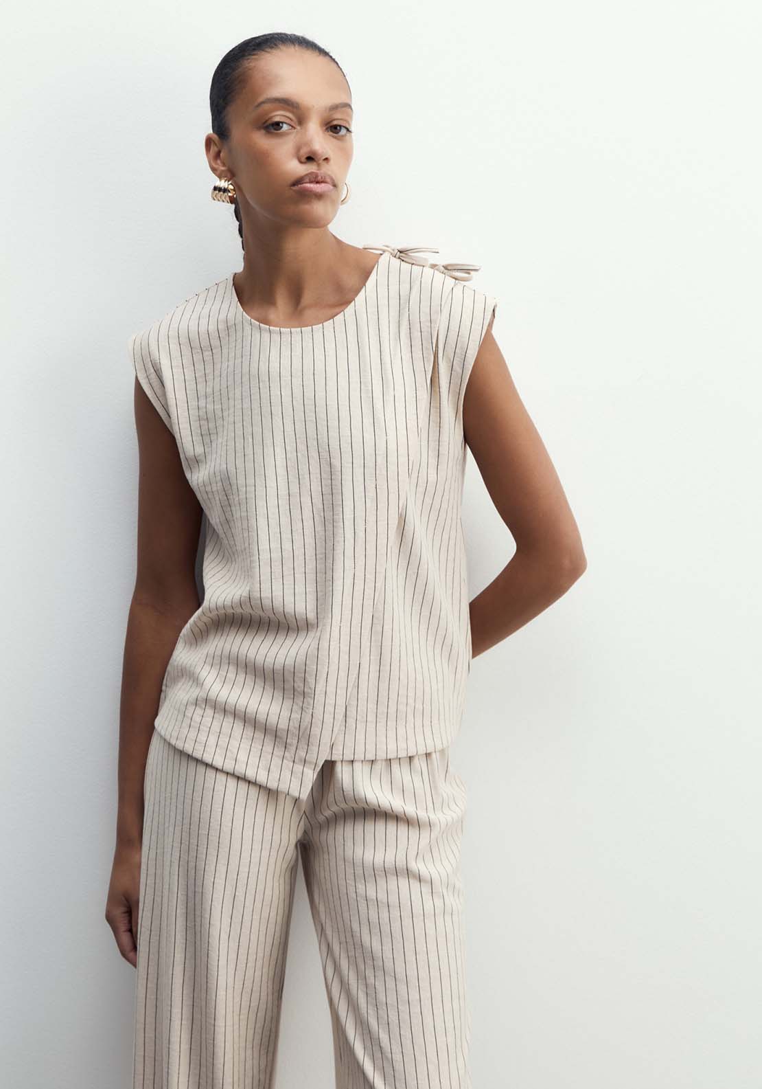 Sfera Asymmetrical Top - Beige 1 Shaws Department Stores
