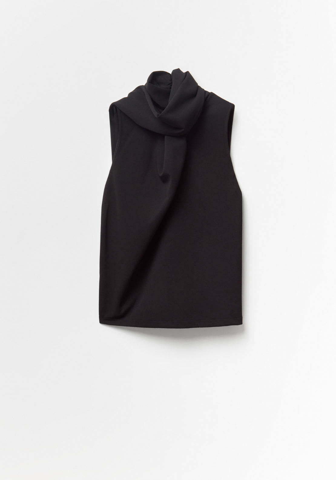 Matching Scarf Top - Black