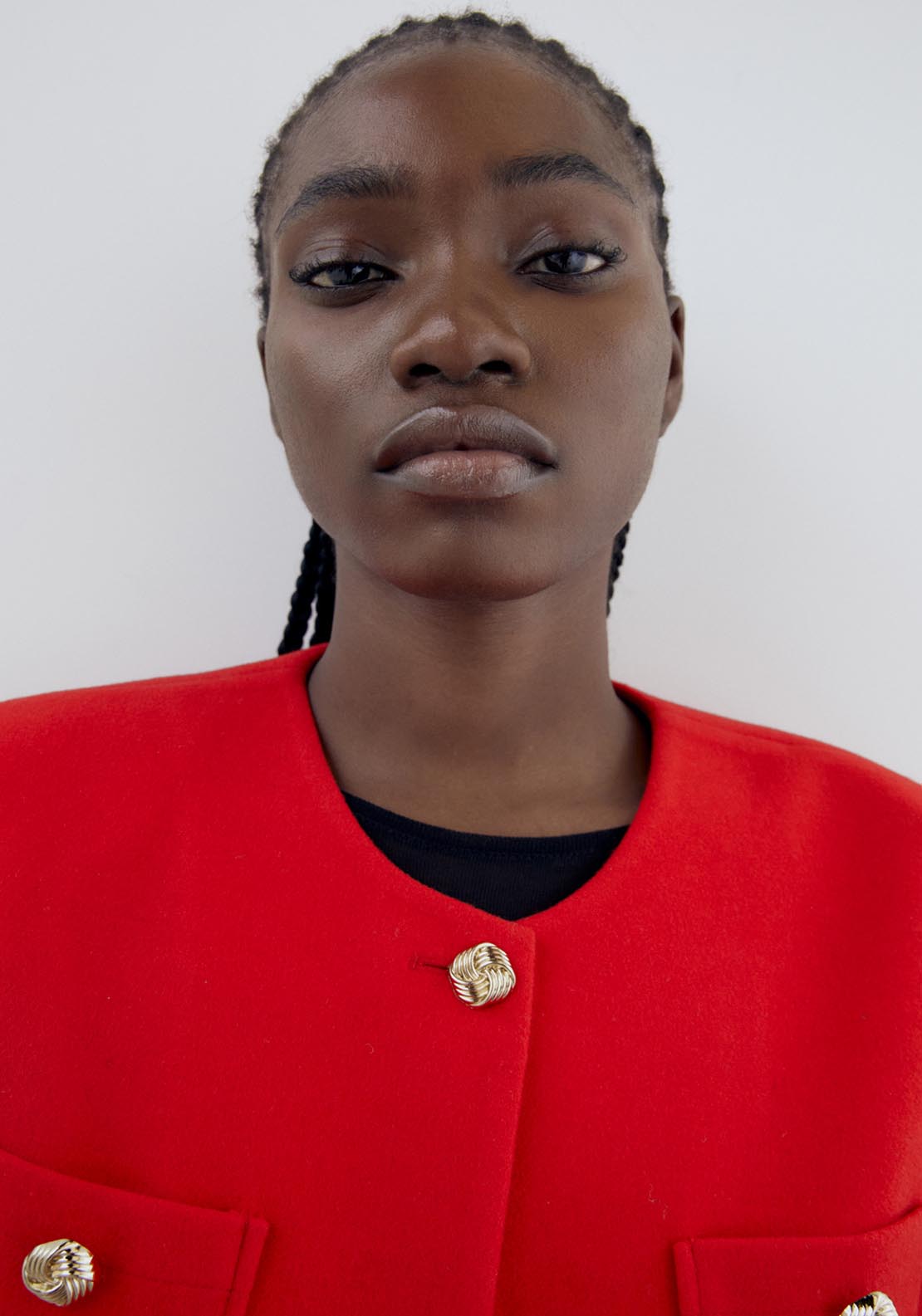 Sfera Buttons soft-touch jacket - Red 5 Shaws Department Stores