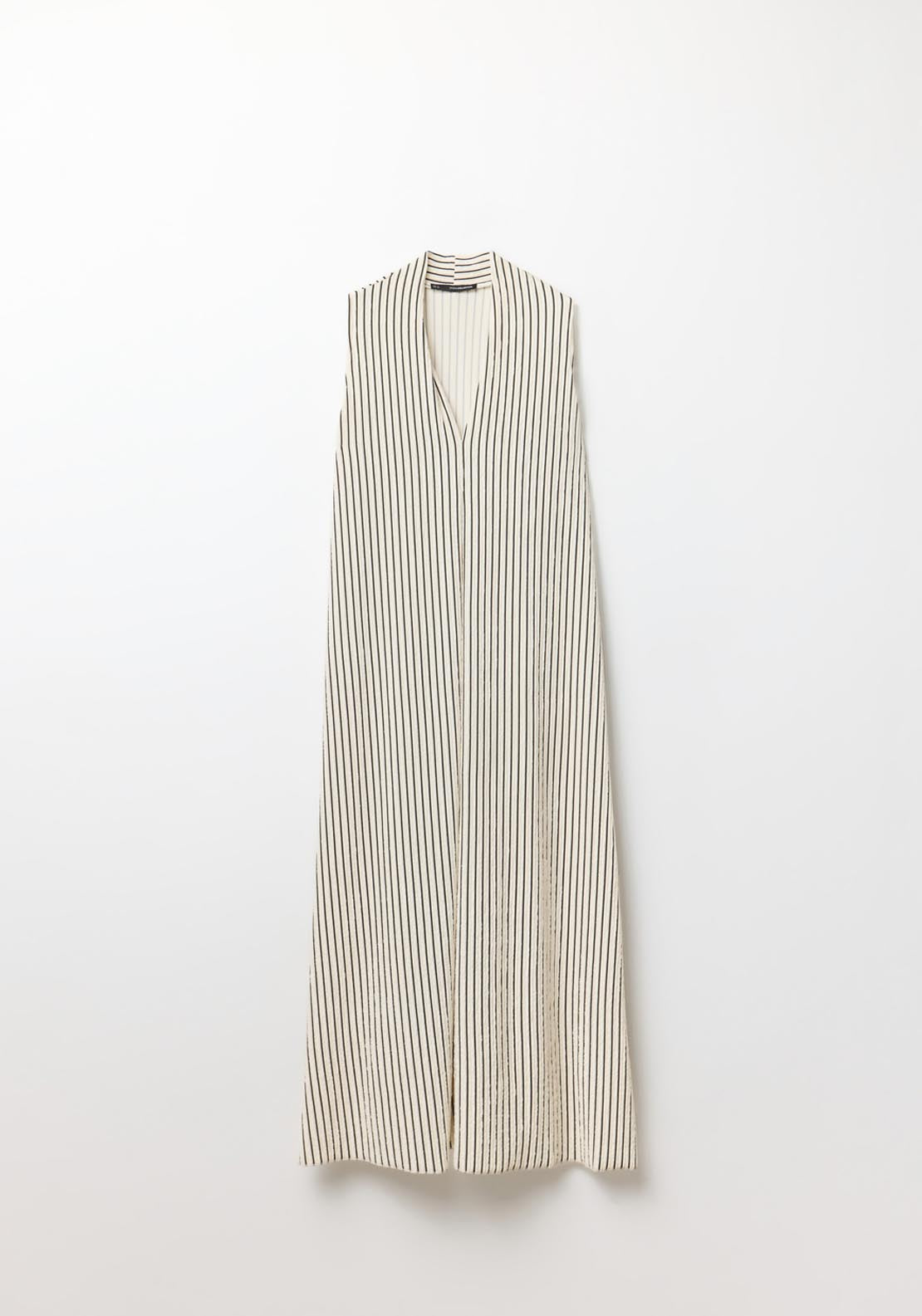 Sfera V Neck Structured Dress - Print Blanc 6 Shaws Department Stores