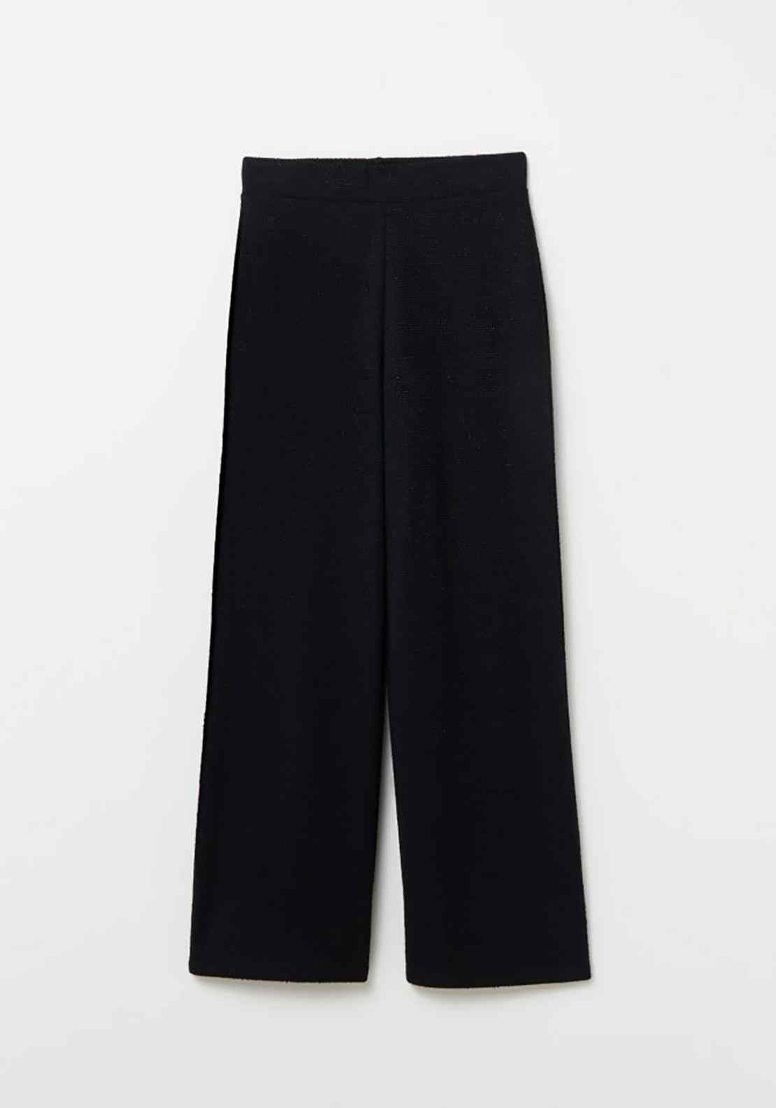 Sfera Long Textured Trousers - Black 6 Shaws Department Stores