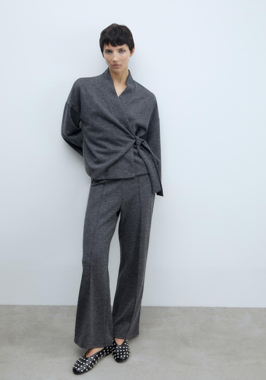 Sfera Soft-touch trousers - Grey Acid 4 Shaws Department Stores
