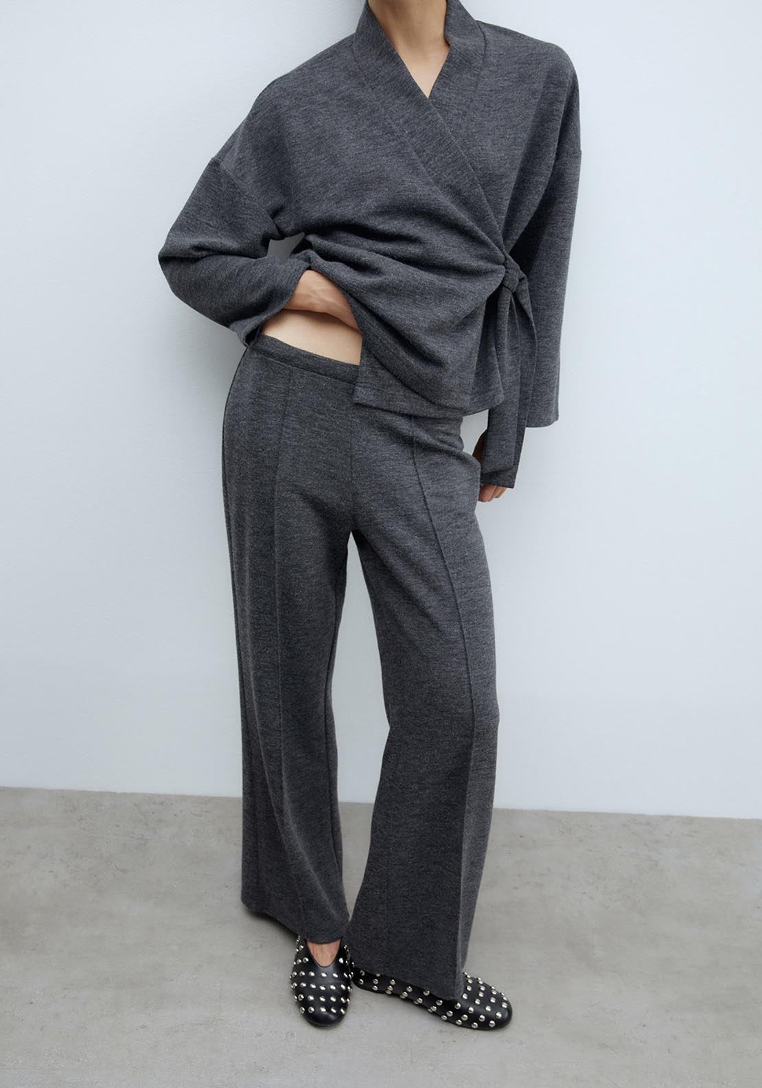Sfera Soft-touch trousers - Grey Acid 1 Shaws Department Stores