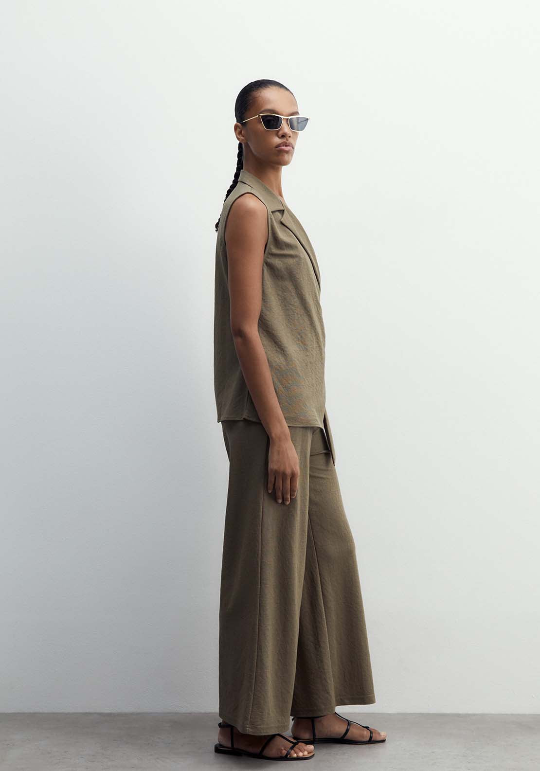 Sfera Basic Trousers - Khaki 3 Shaws Department Stores