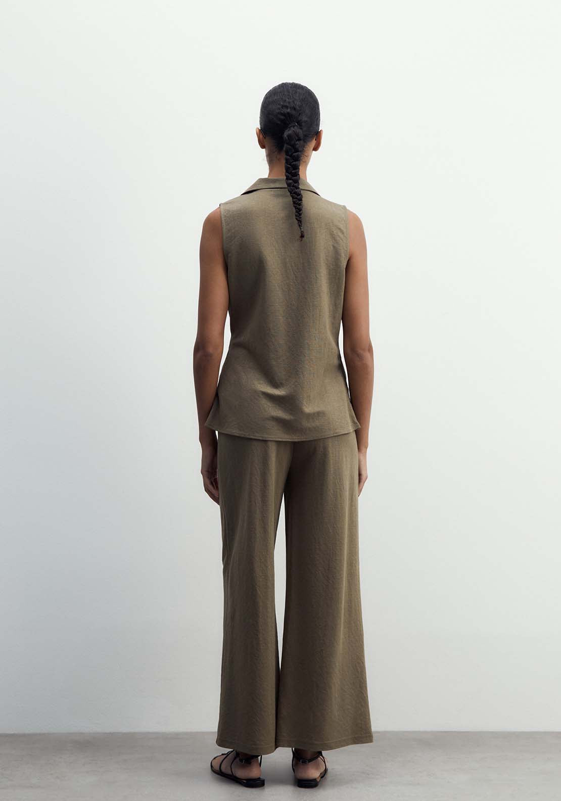 Sfera Basic Trousers - Khaki 2 Shaws Department Stores
