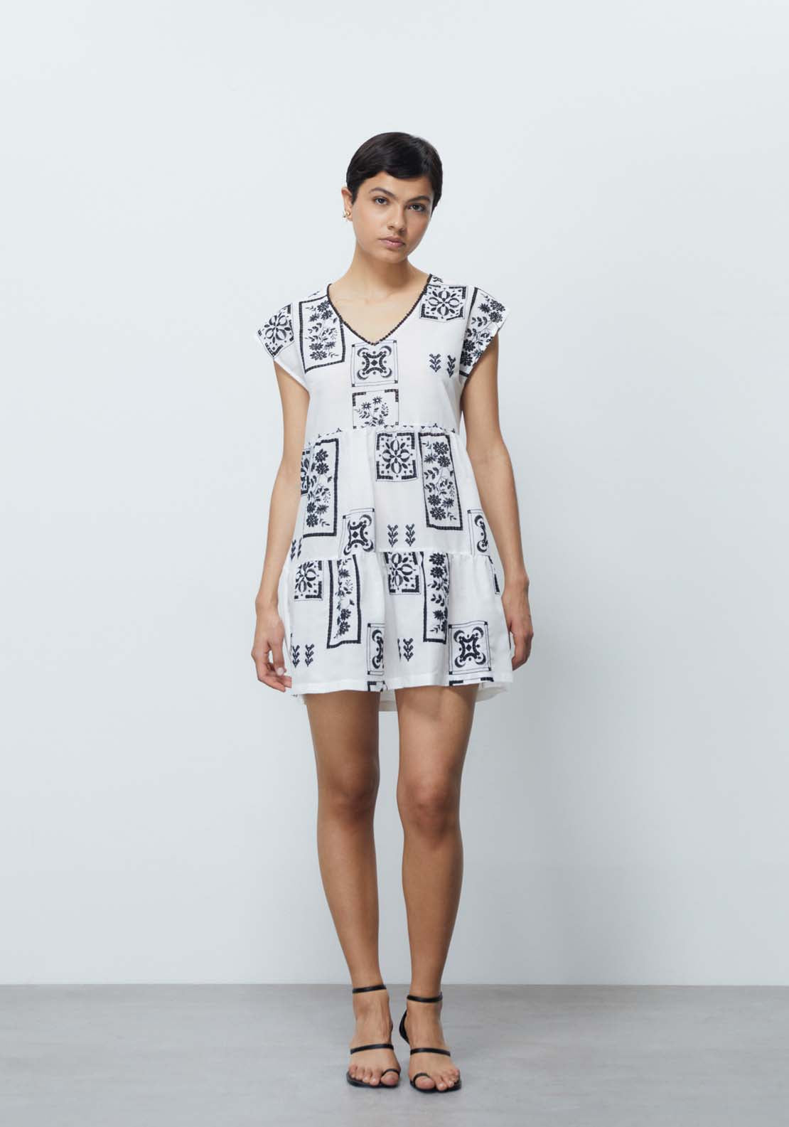 Sfera Embroidered Dress 1 Shaws Department Stores