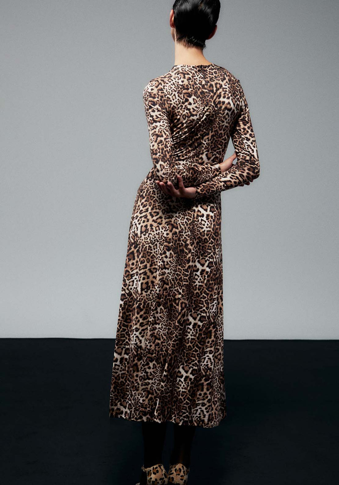Metallic Appliqué Dress