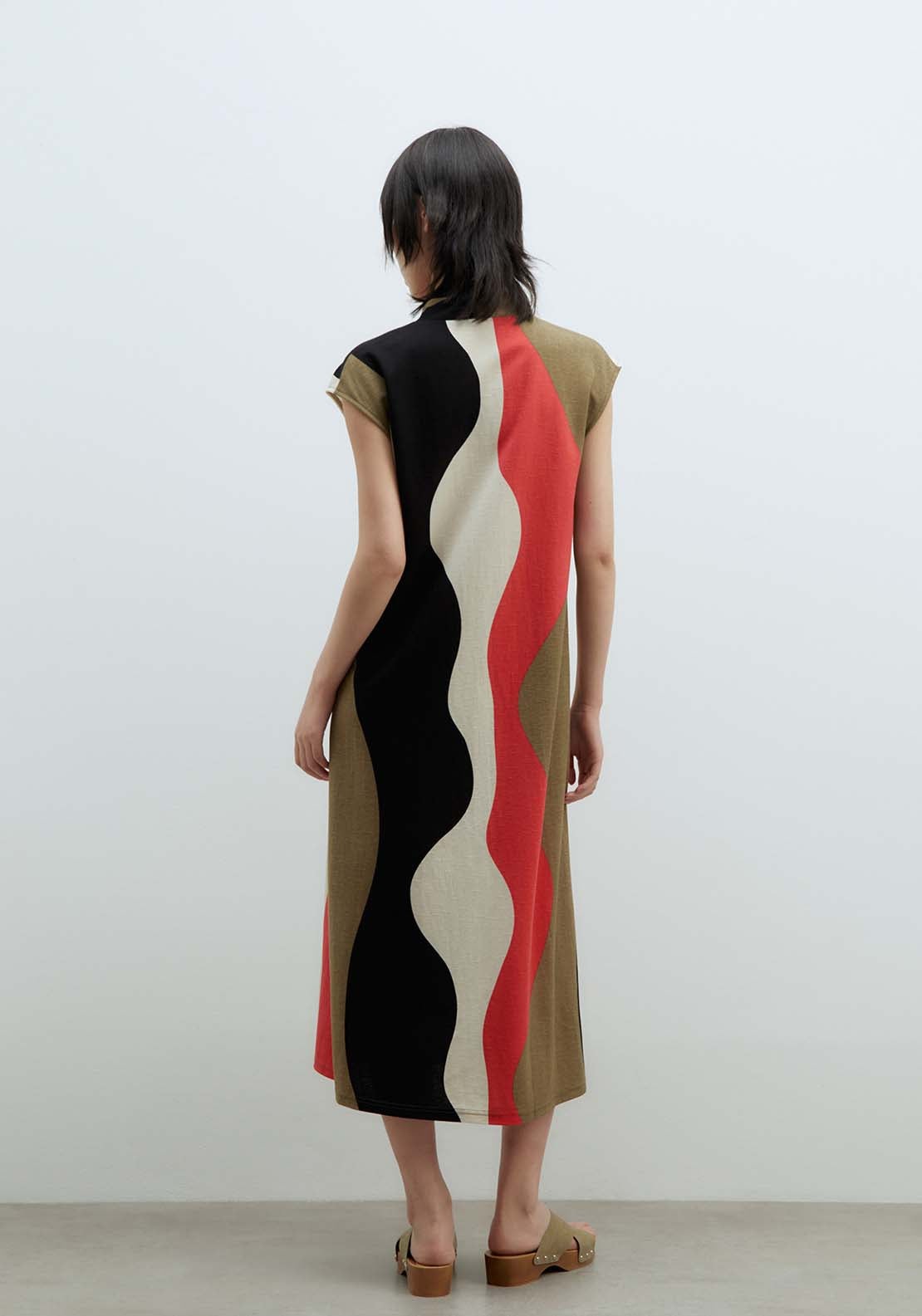 Sfera Basic dress - Print Red 2 Shaws Department Stores
