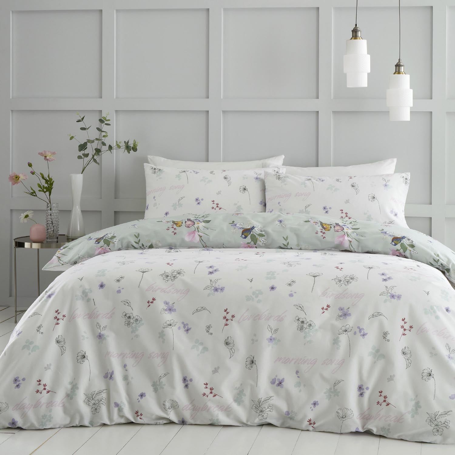 Catherine Lansfield Songbird Duvet Cover Set 2 Shaws Department Stores