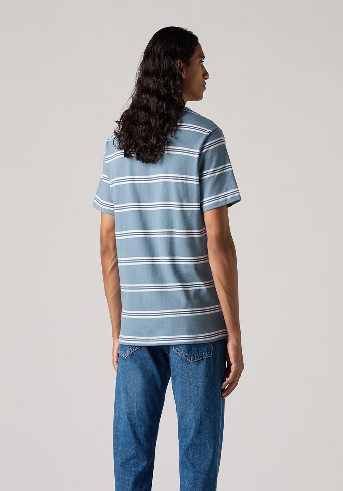 Levis Original Housemark Tee - Rowan Stripe Steam B 2 Shaws Department Stores