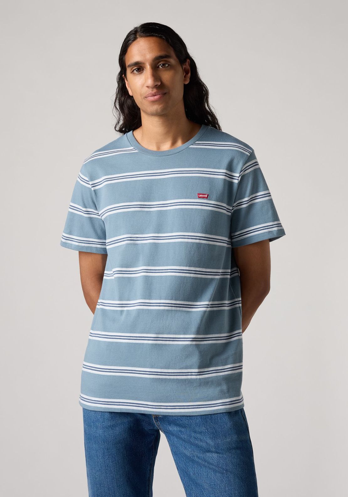 Levis Original Housemark Tee - Rowan Stripe Steam B 4 Shaws Department Stores