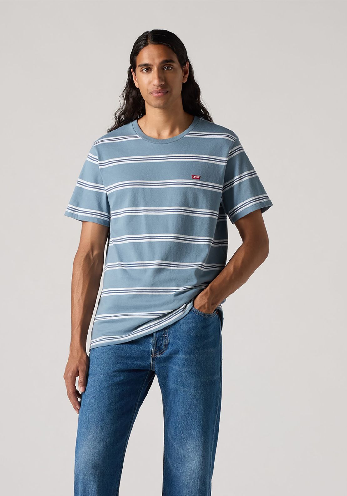 Levis Original Housemark Tee - Rowan Stripe Steam B 1 Shaws Department Stores