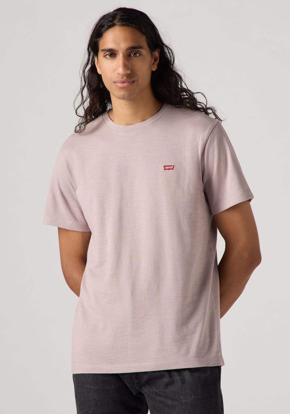 Levis Original Housemark Tee - Purple Dove 3 Shaws Department Stores
