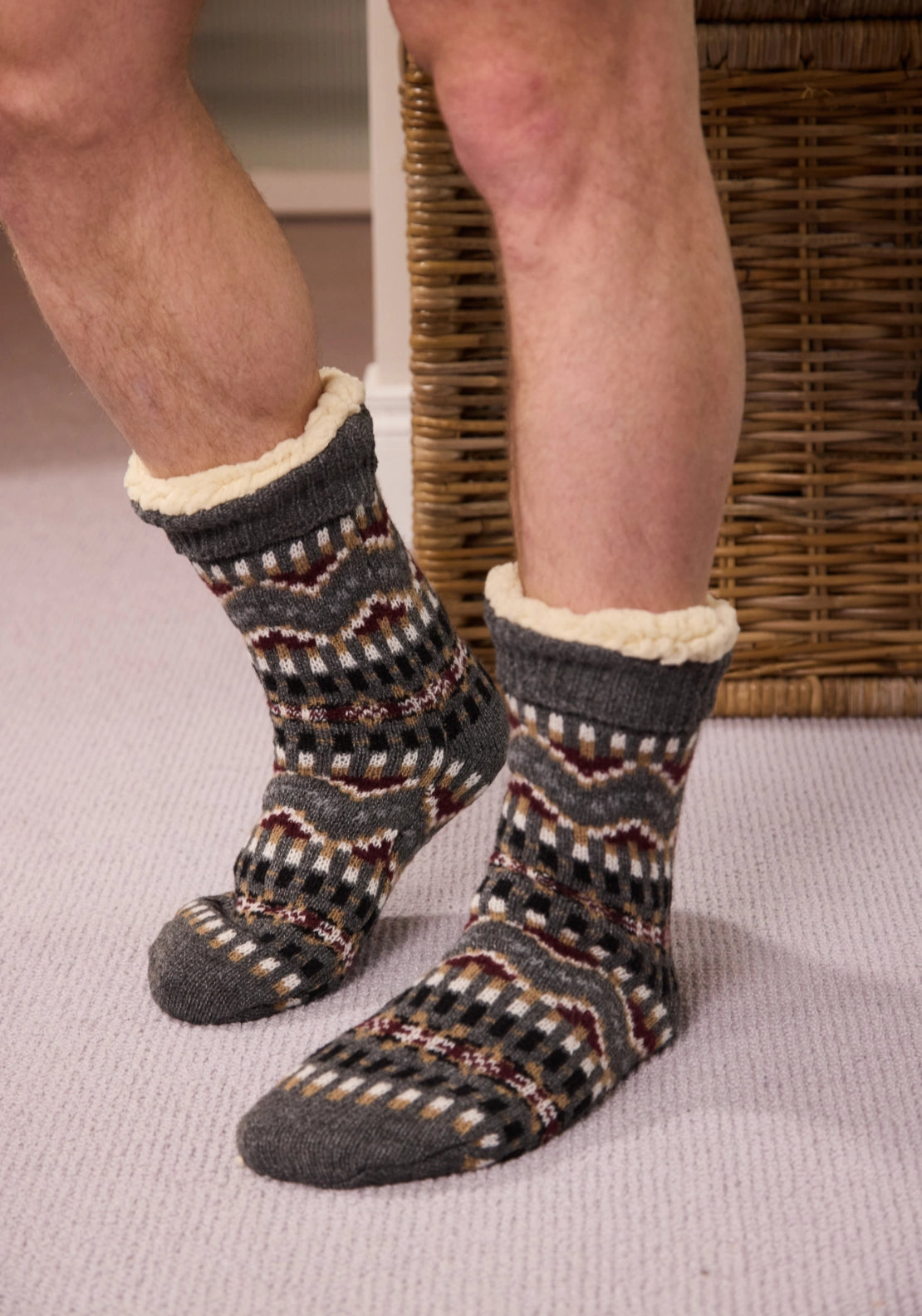 Something Special Cosy Home Socks - Grey 2 Shaws Department Stores