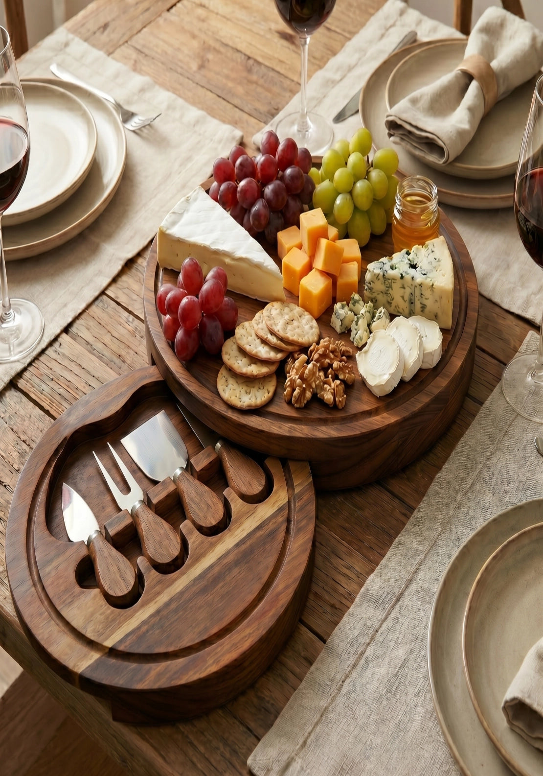 Something Special Cheese Board &amp; Tools Gift Set - Wood/silver 3 Shaws Department Stores