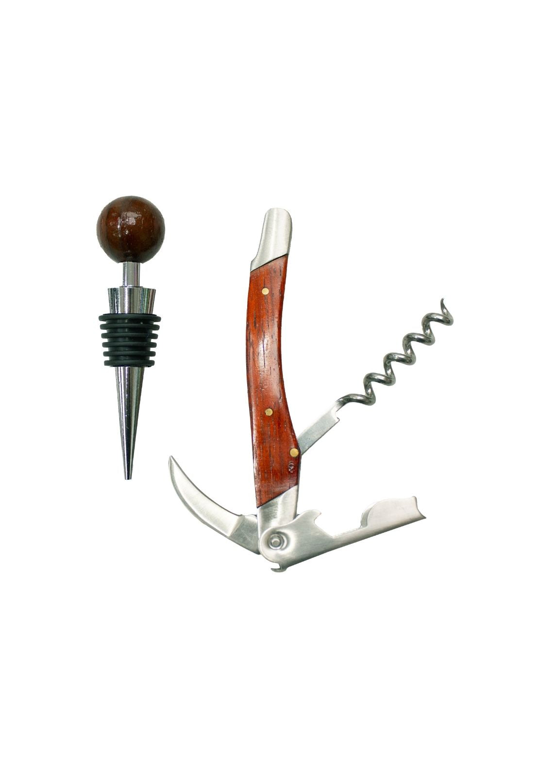 Something Special Bottle Opener &amp; Wine Cork Gift Set - Wood/silver 2 Shaws Department Stores