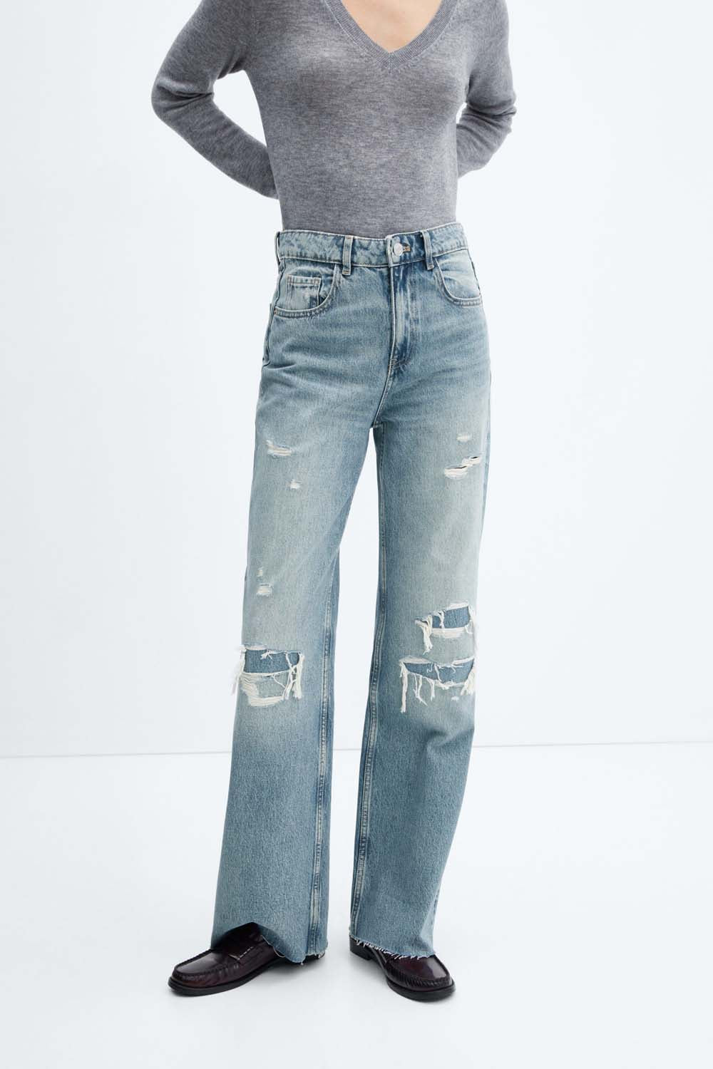 Mango Ripped covered jeans 2 Shaws Department Stores