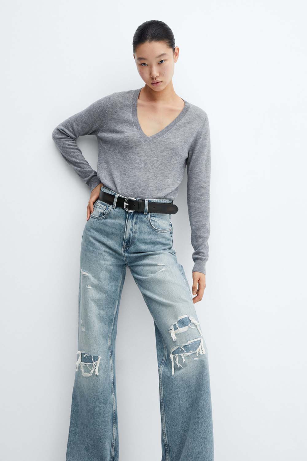Mango Ripped covered jeans 6 Shaws Department Stores