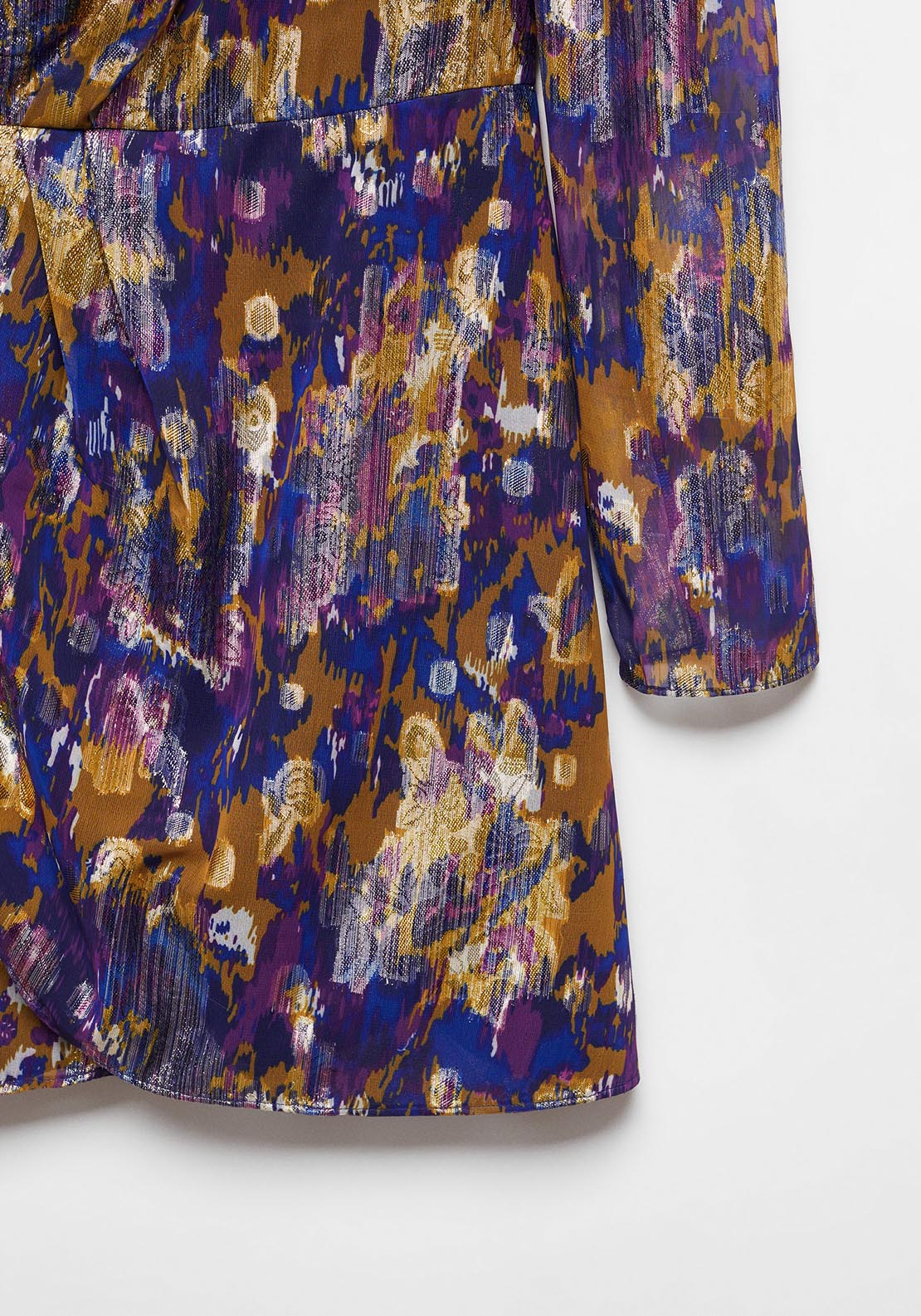 Mango Printed off-shoulder dress 3 Shaws Department Stores