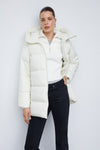 Hood quilted puffer coat