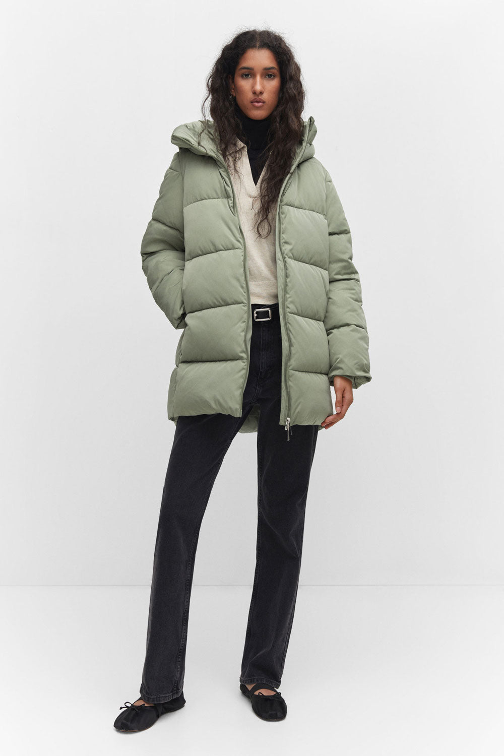 Mango Hood quilted puffer coat 9 Shaws Department Stores
