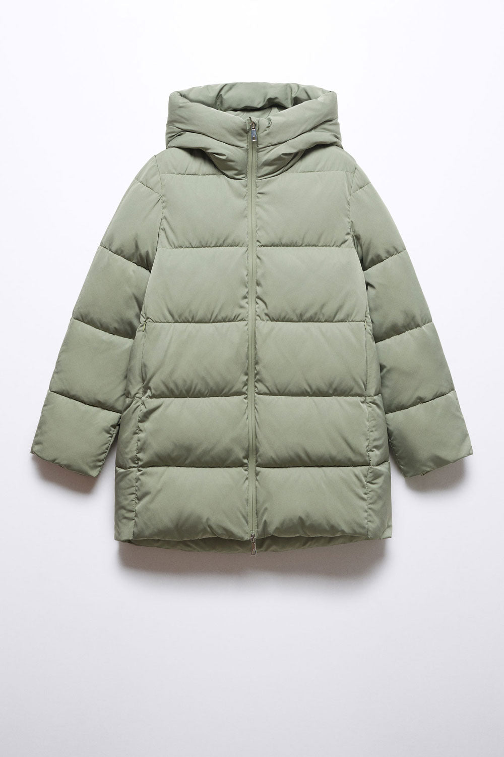Mango Hood quilted puffer coat 3 Shaws Department Stores