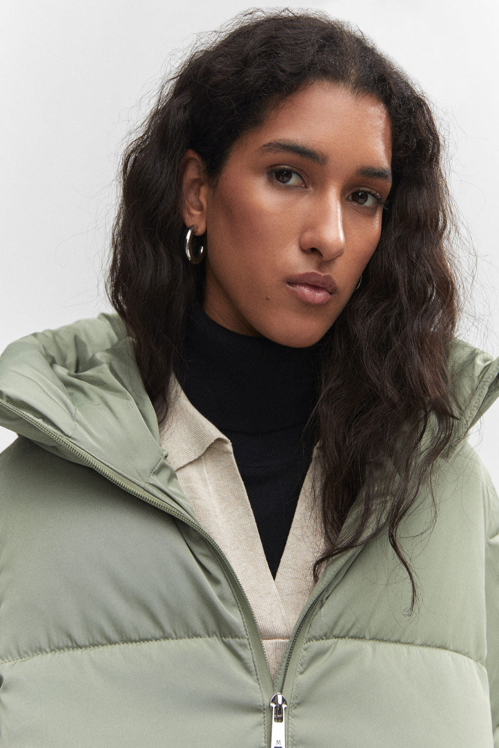 Mango Hood quilted puffer coat 8 Shaws Department Stores