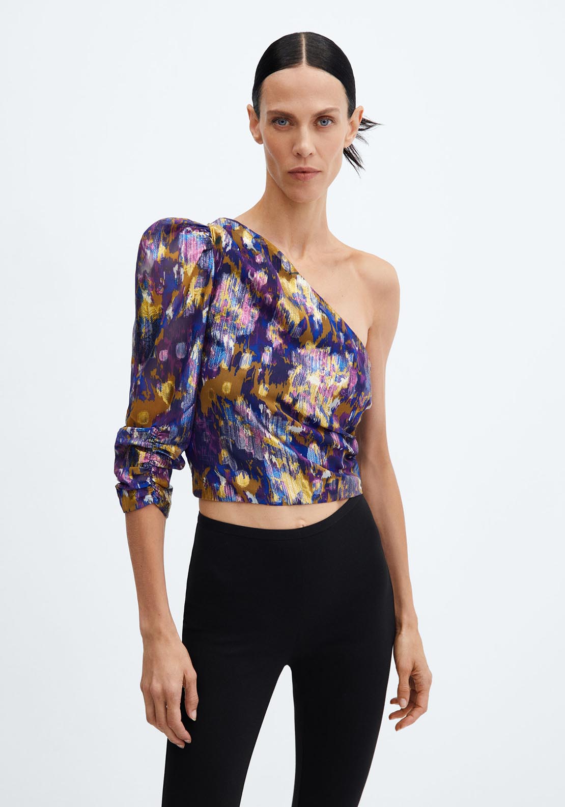 Mango Crop off-shoulder blouse 1 Shaws Department Stores