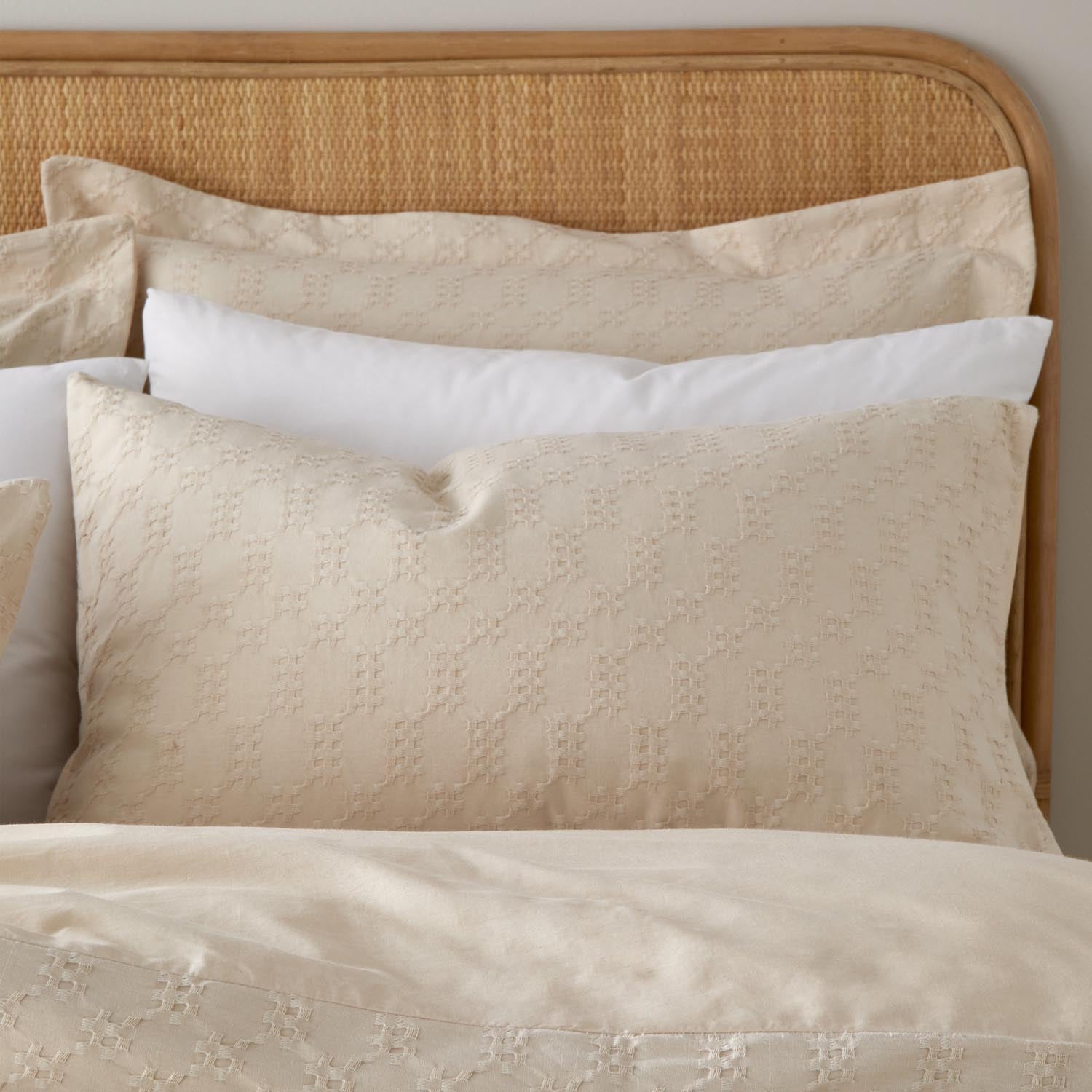 The Home Luxury Collection Textured Waffle Cotton Duvet Cover 3 Shaws Department Stores