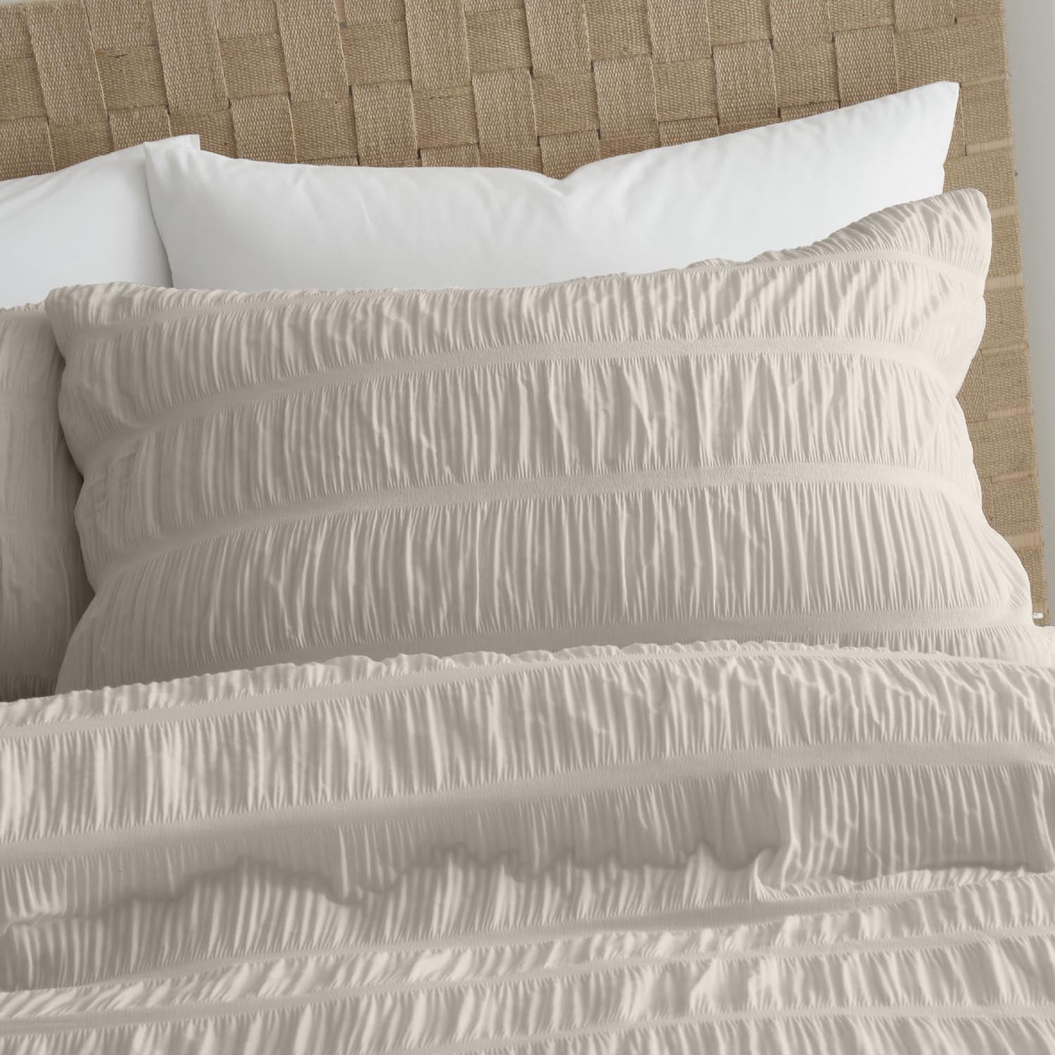 The Home Luxury Collection Textured Seersucker Duvet Cover 3 Shaws Department Stores