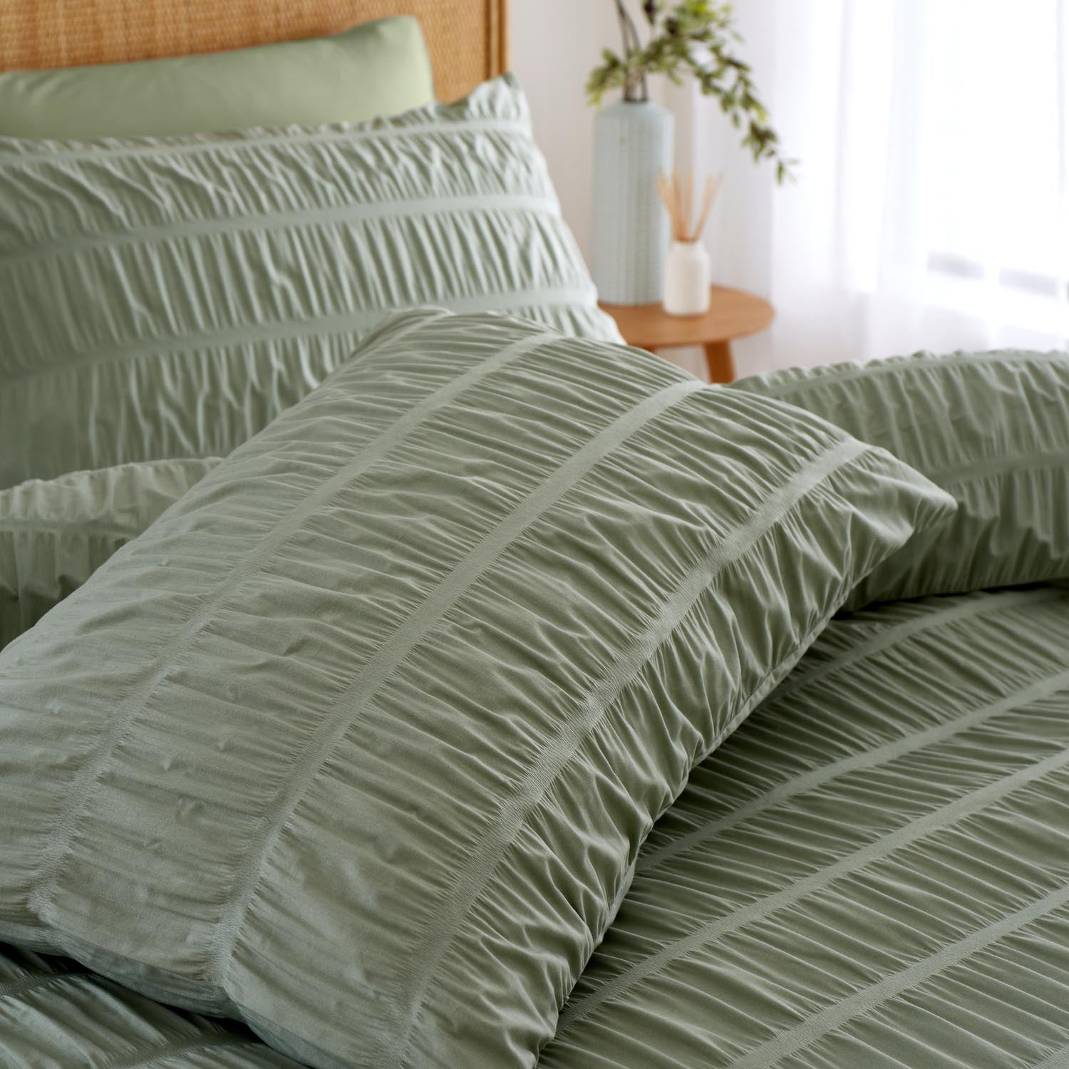 The Home Luxury Collection Textured Seersucker Duvet Cover 3 Shaws Department Stores