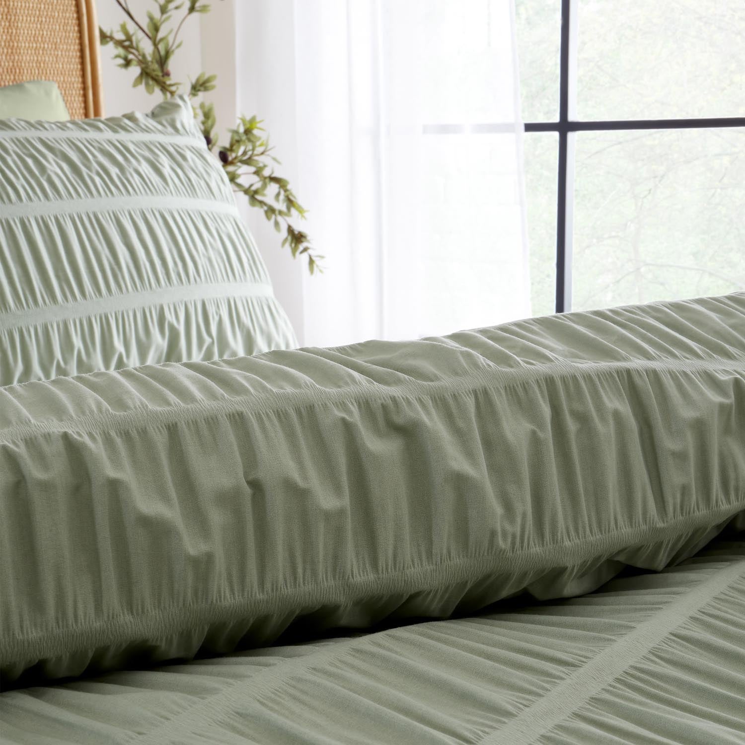 The Home Luxury Collection Textured Seersucker Duvet Cover 4 Shaws Department Stores