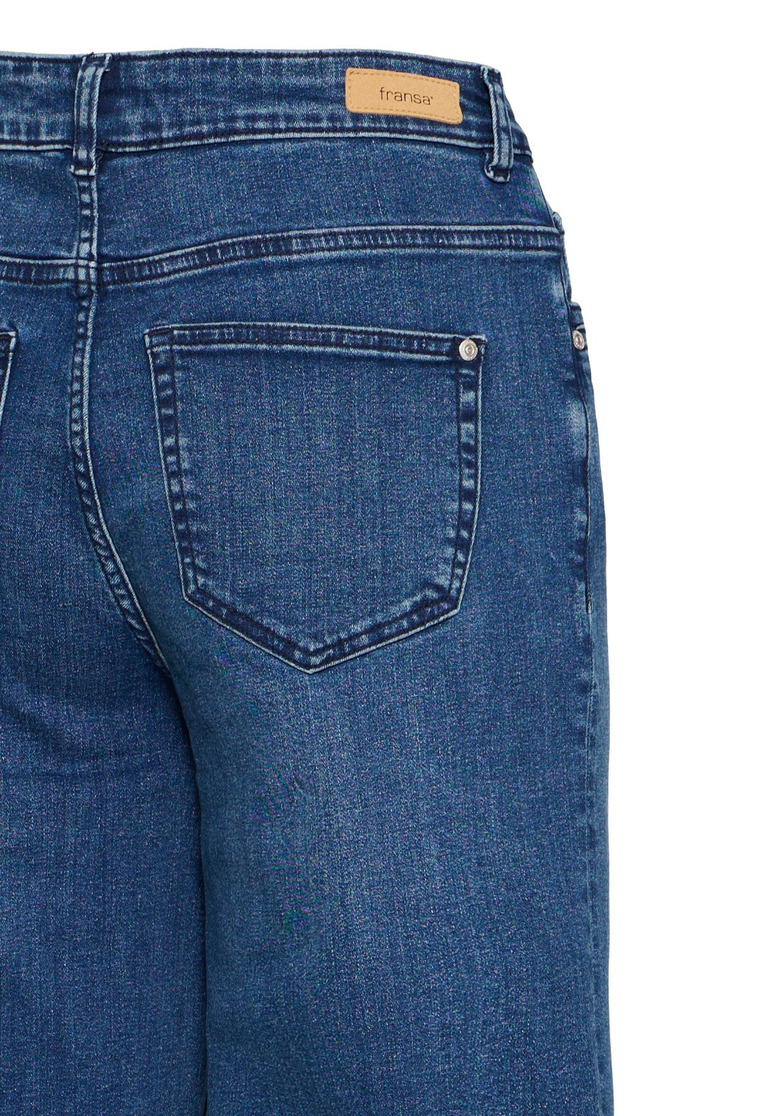 Fransa Minimal Cropped Denim Jeans - Denim 4 Shaws Department Stores