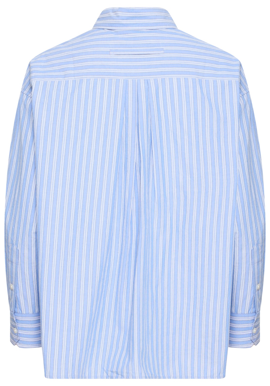 Fransa Long Sleeve Stripe Blouse - Blue Stripe 2 Shaws Department Stores