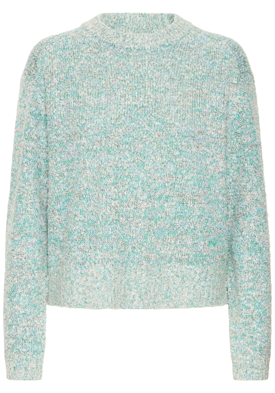 Fransa Long Sleeve Knit Pullover - Bosphorus Multi 1 Shaws Department Stores