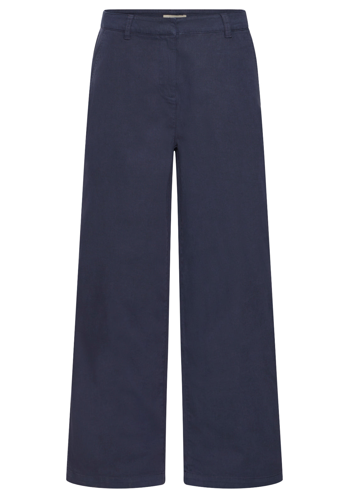 Fransa Flowing Casual Trouser - Blue 1 Shaws Department Stores