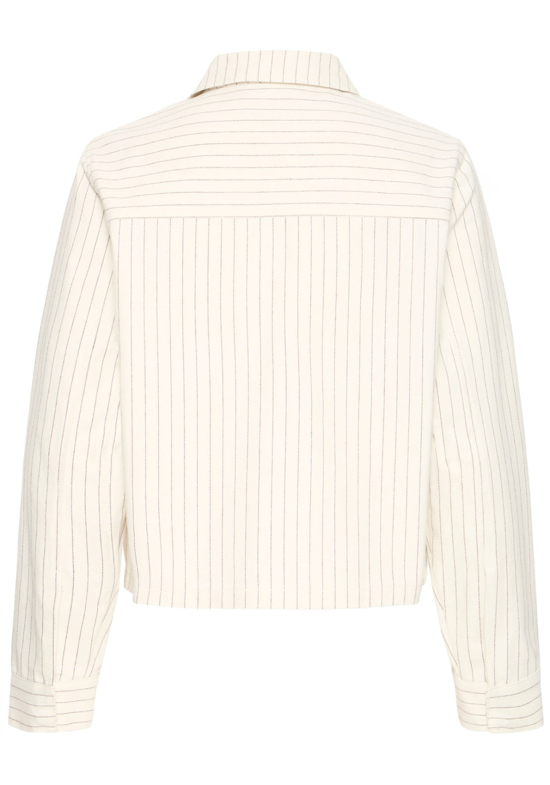 Fransa Regular Fit Versatile Jacket - Chocolate Stripe 3 Shaws Department Stores
