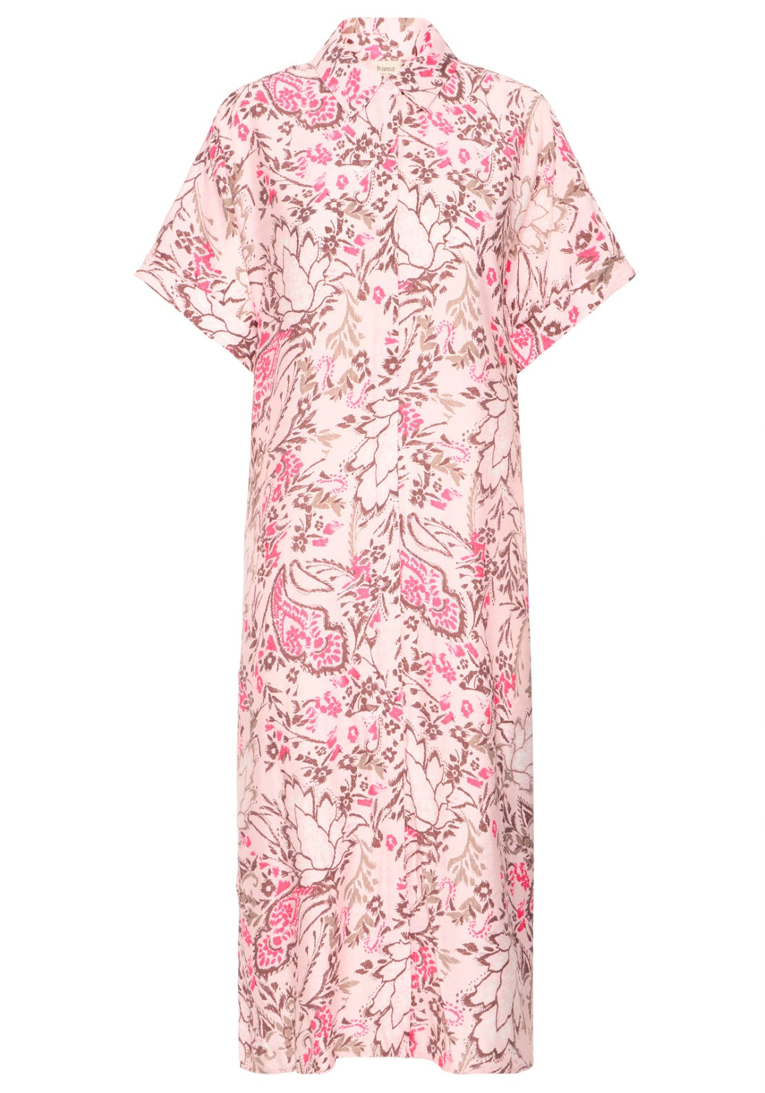 Fransa Casual Shirt Dress - Femi Bouquet Lotus 2 Shaws Department Stores