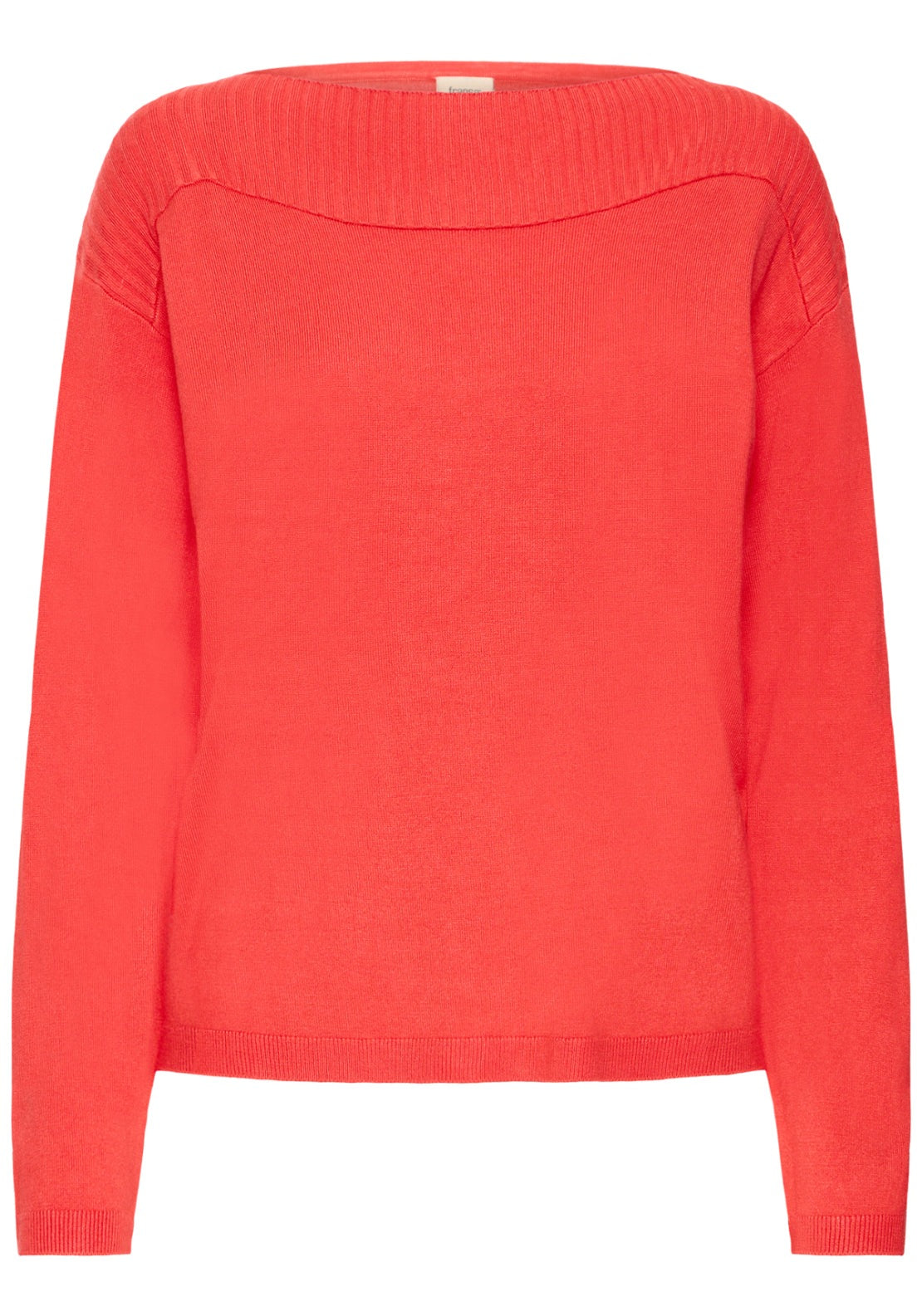 Fransa Cosy Long Sleeve Knit - Hibiscus 1 Shaws Department Stores