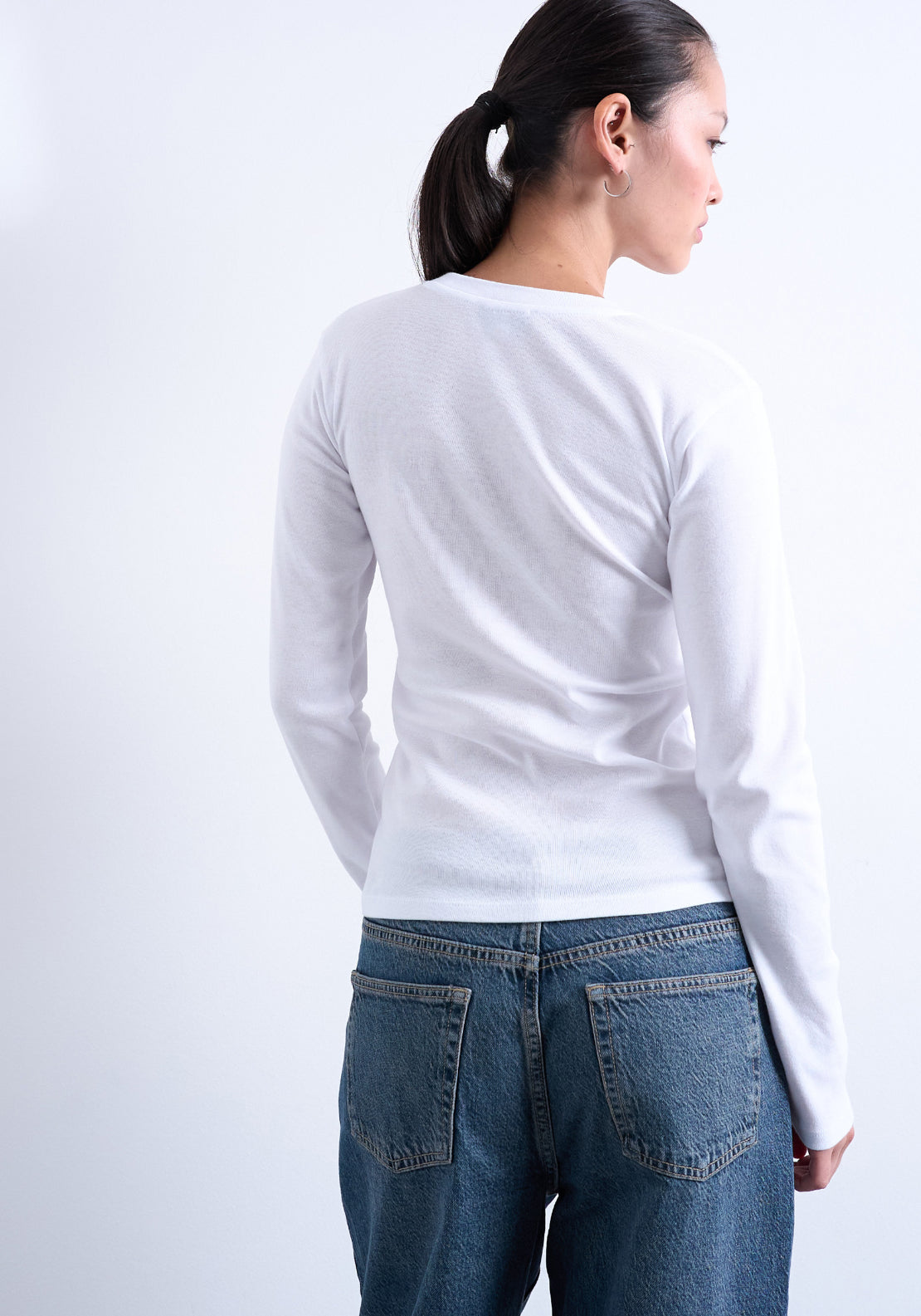 Everyday Long Sleeve Top - Snow White