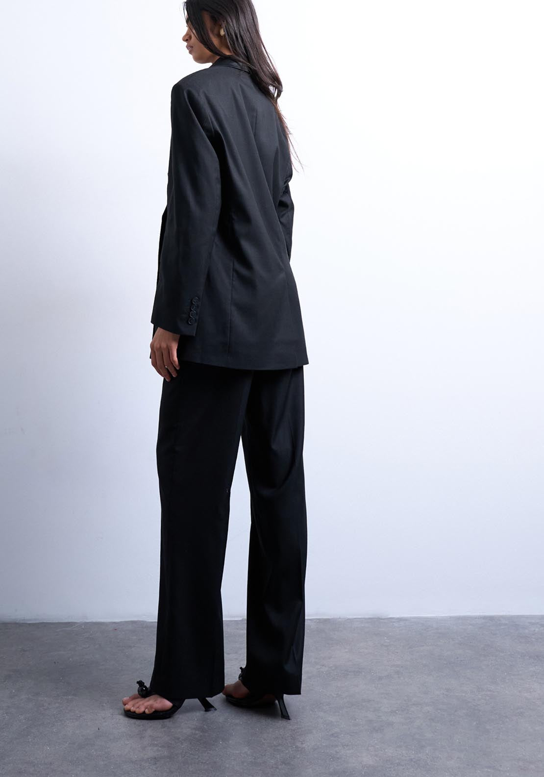 Topshop Lila Slim Straight Trouser - Black 2 Shaws Department Stores